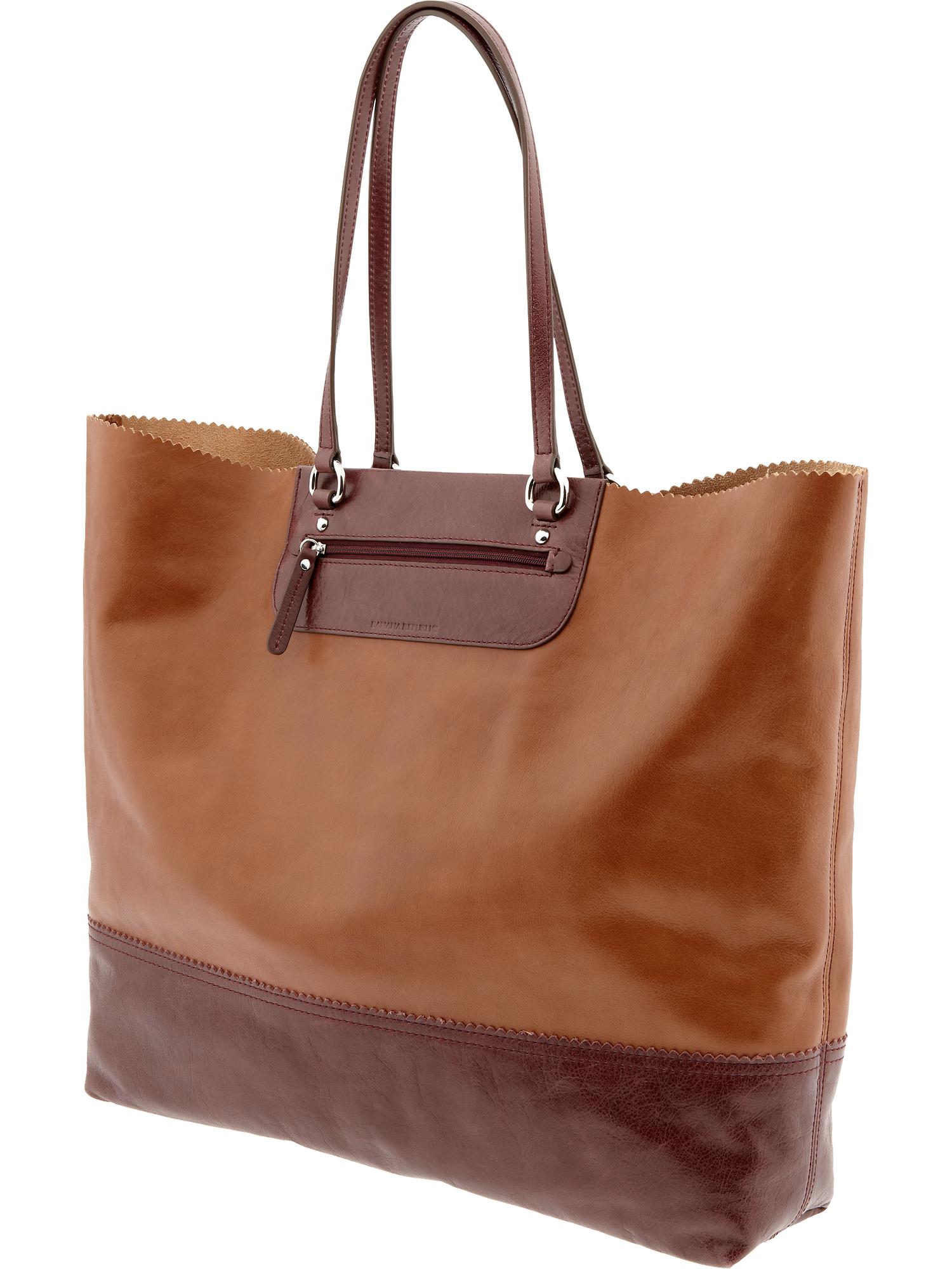 Paige colorblock leather tote