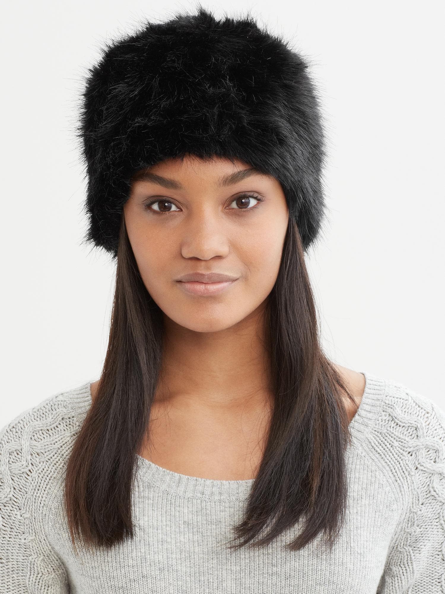 Faux fur Russian hat