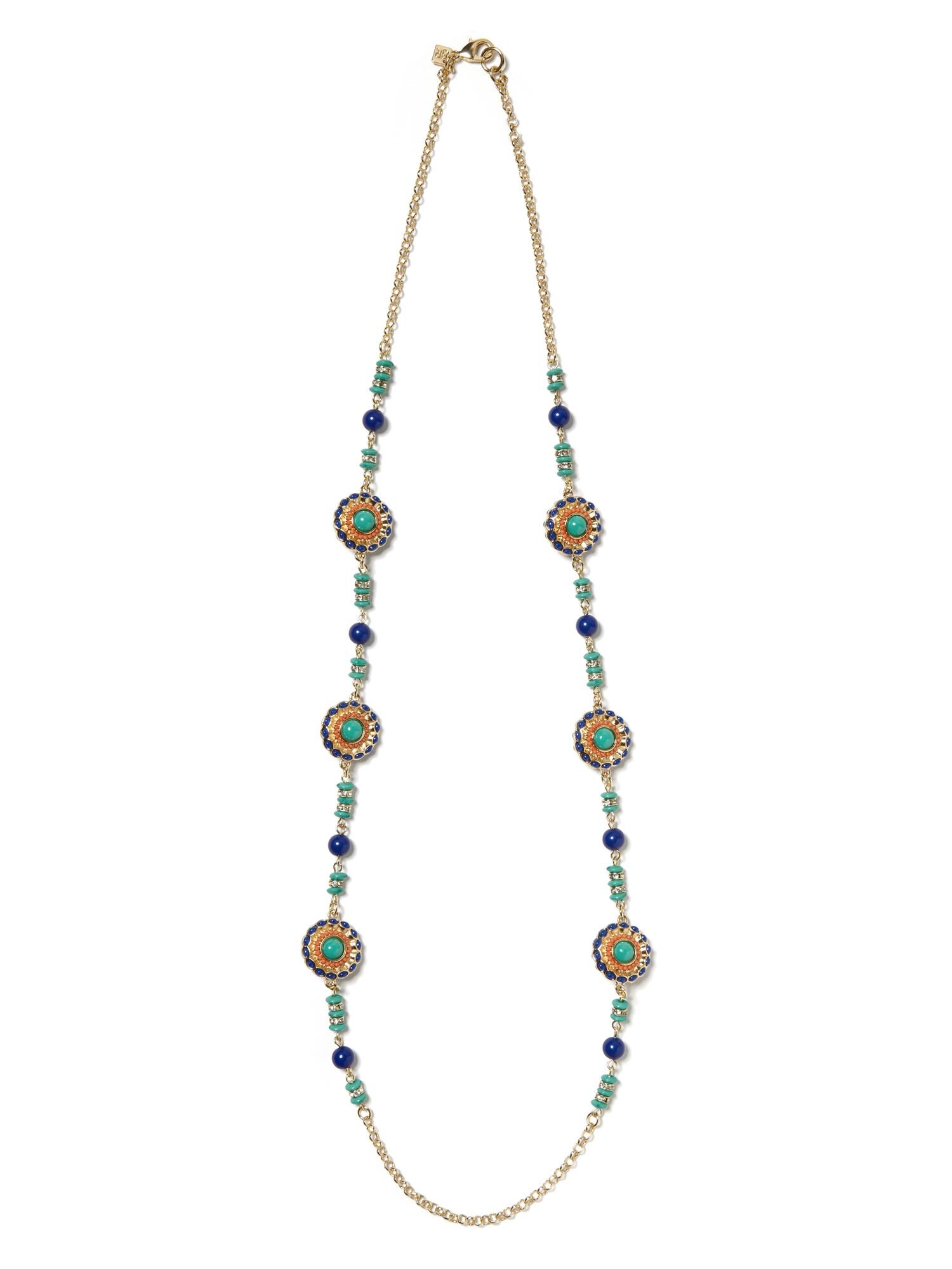 Moroccan Long Station Necklace