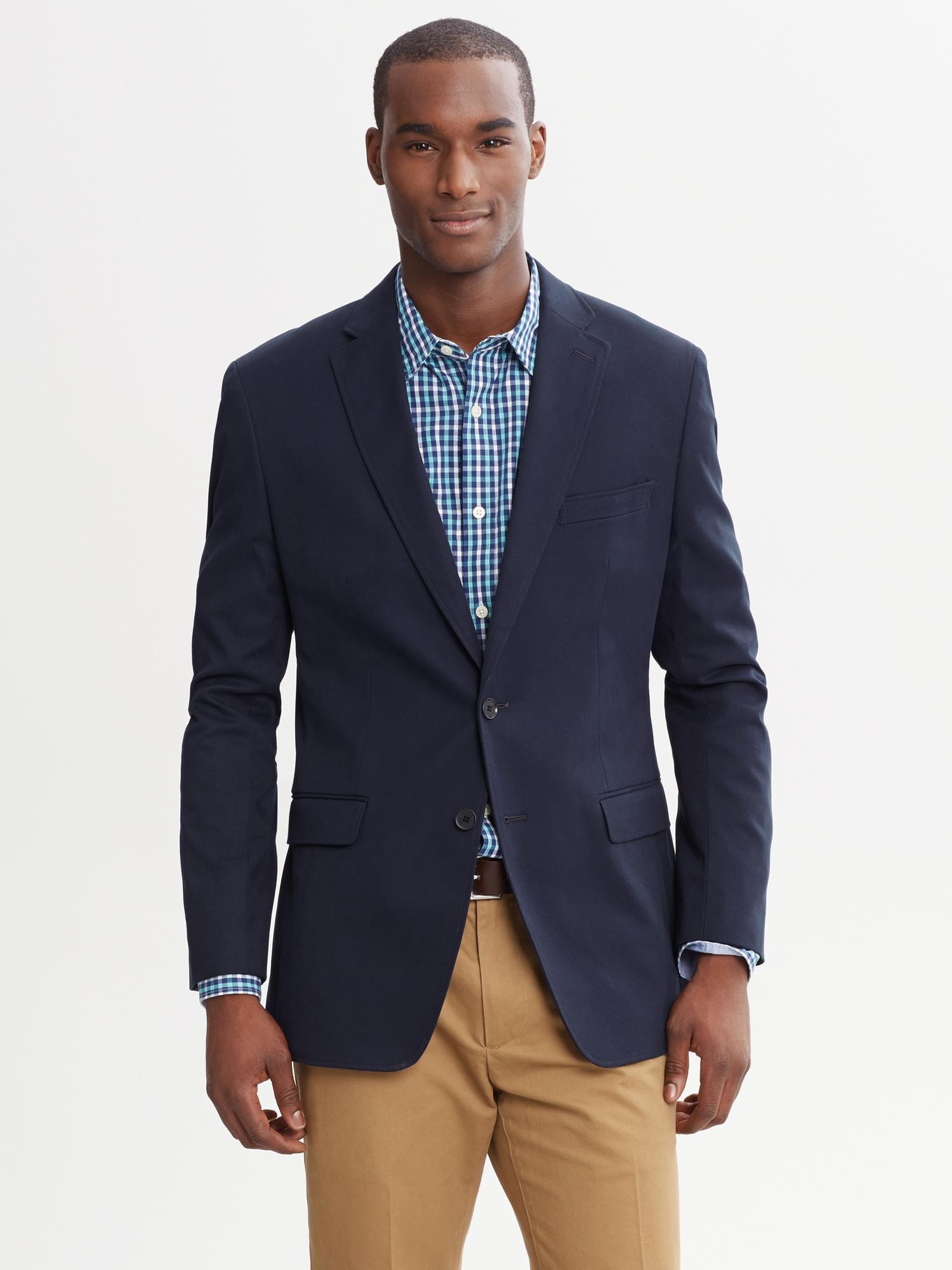 Tailored-Fit Elbow-Patch Blazer