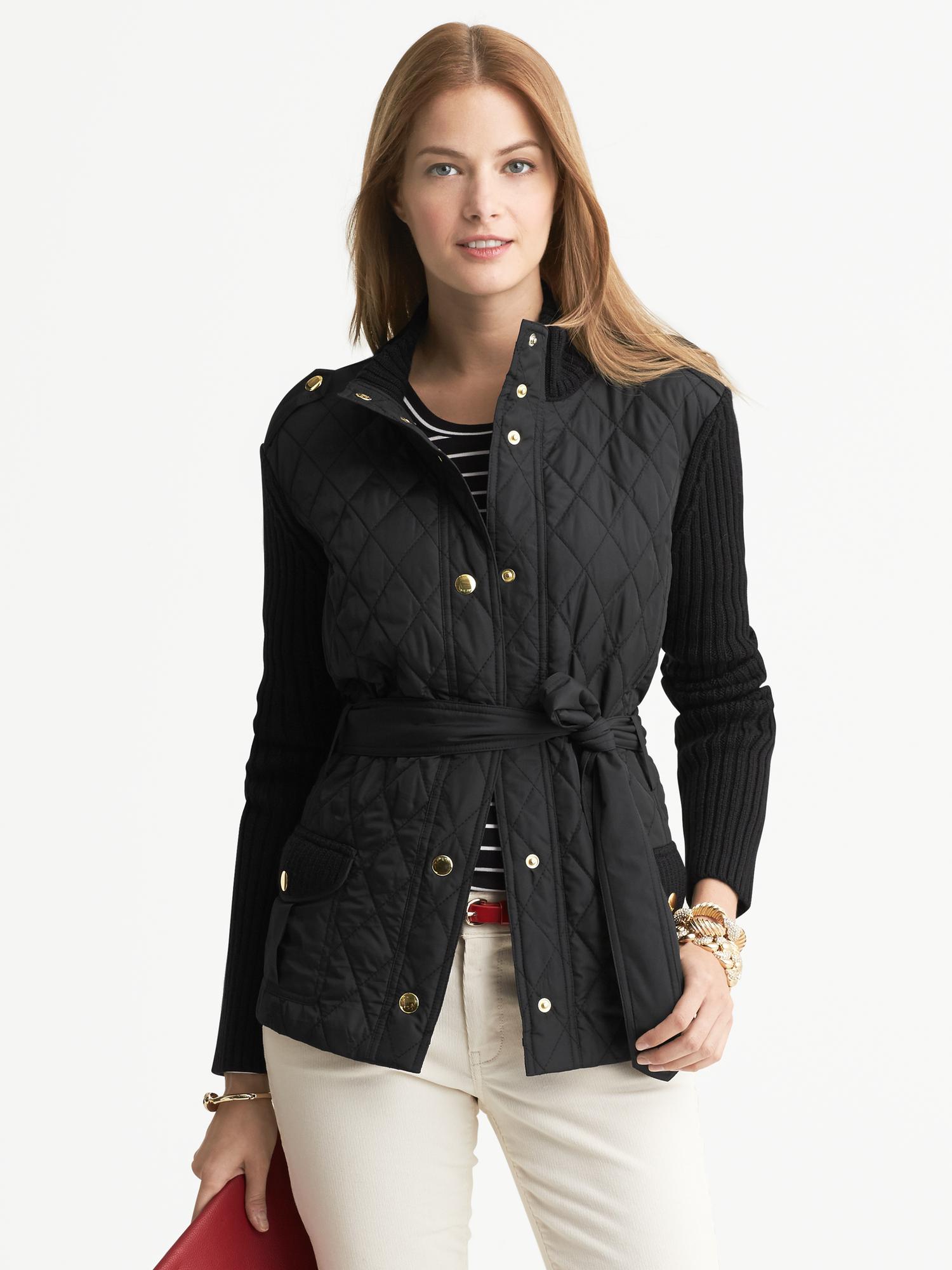 Quilted Sweater Jacket