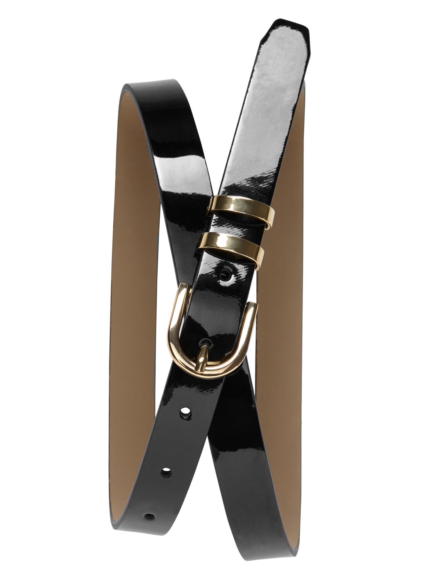 Sloan Patent Slim Trouser Belt