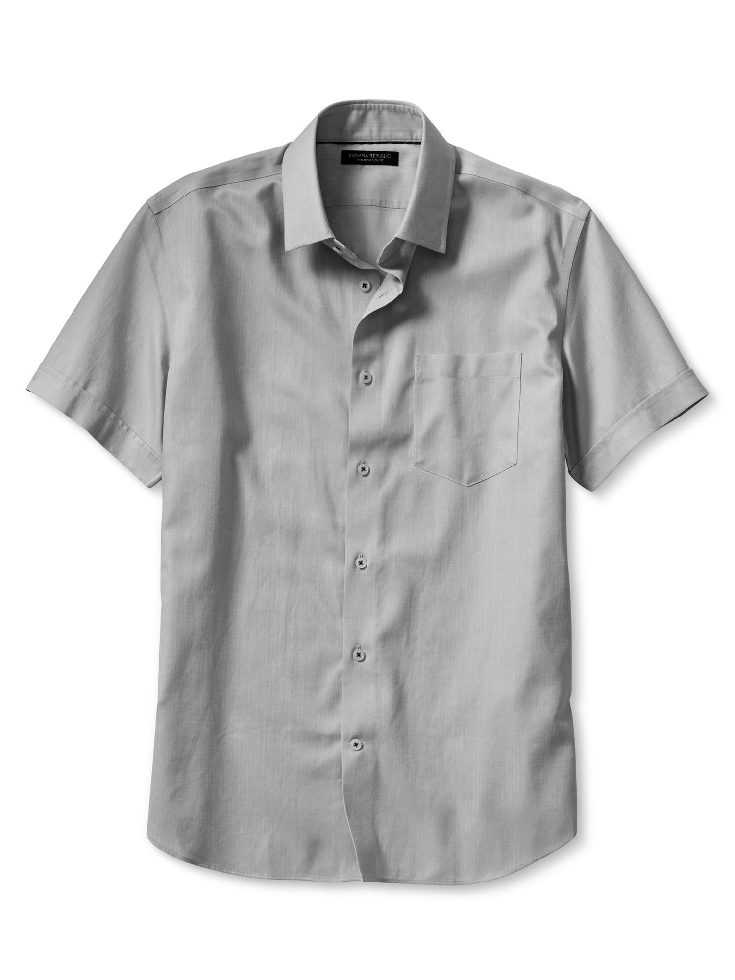 Slim-Fit Non-Iron Short-Sleeve Shirt