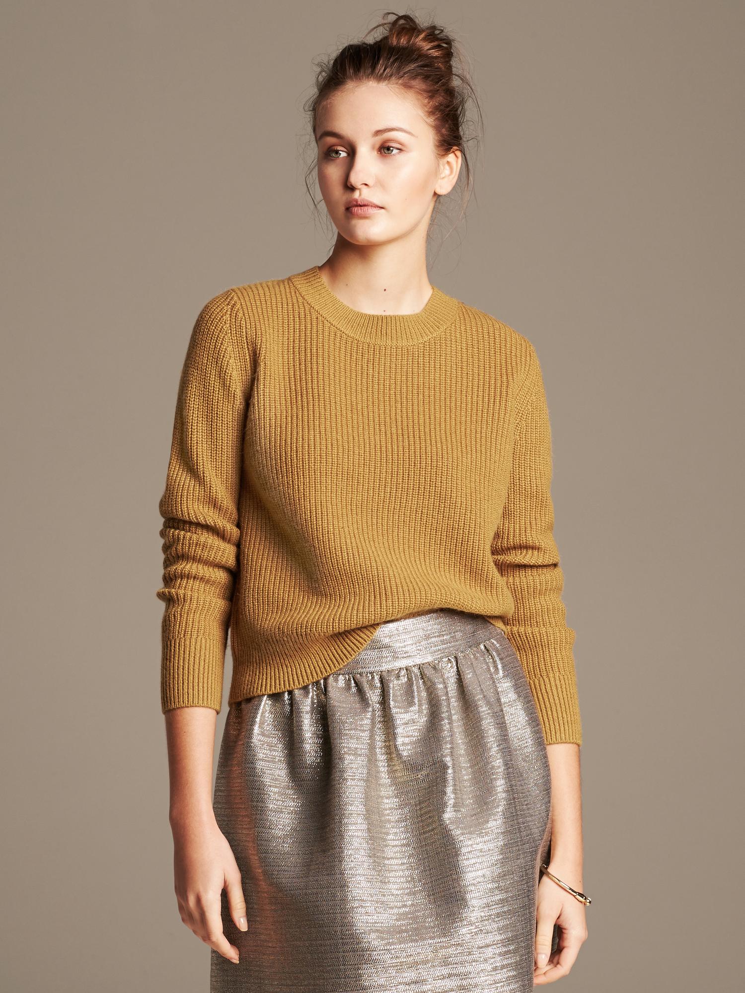 Heritage Textured Cropped Pullover