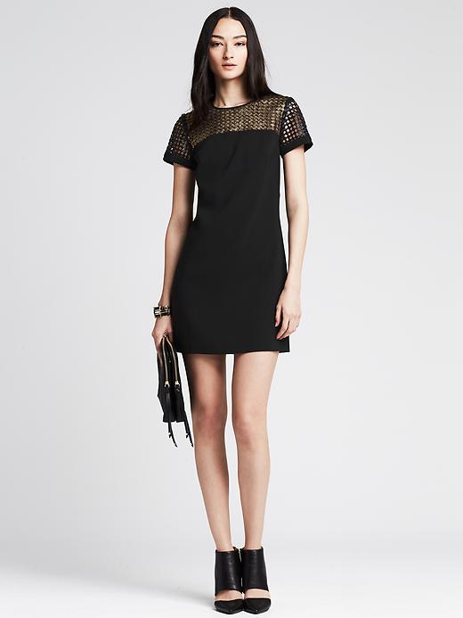 Metallic Lace Tee Dress Metallic Lace Tee Dress