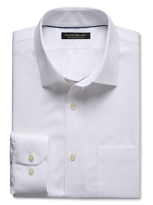 Classic-fit Non-iron White Dobby Shirt Classic-fit Non-iron White Dobby Shirt