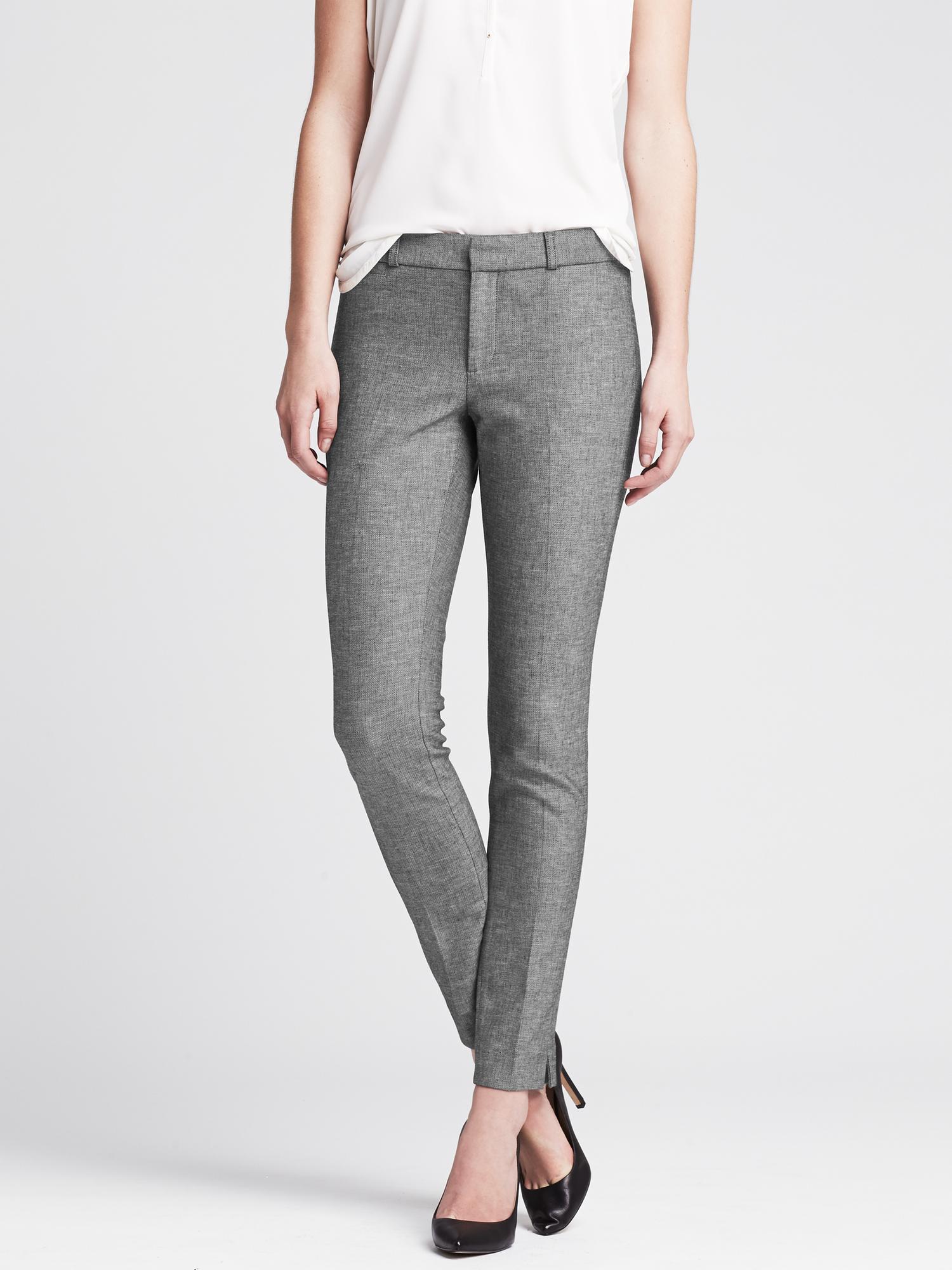 Sloan Skinny-Fit Charcoal Ankle Pant