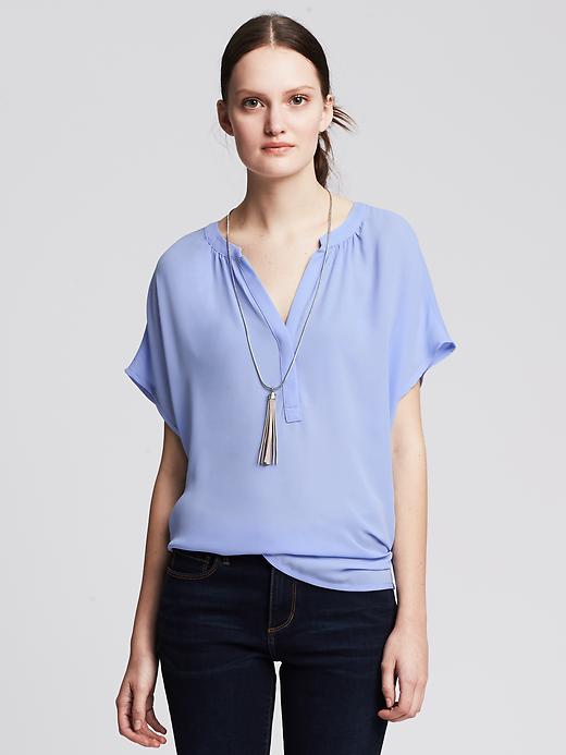 Banded Popover Blouse Banded Popover Blouse