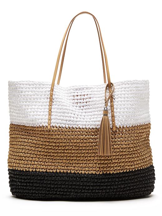 Woven Straw Tote Woven Straw Tote