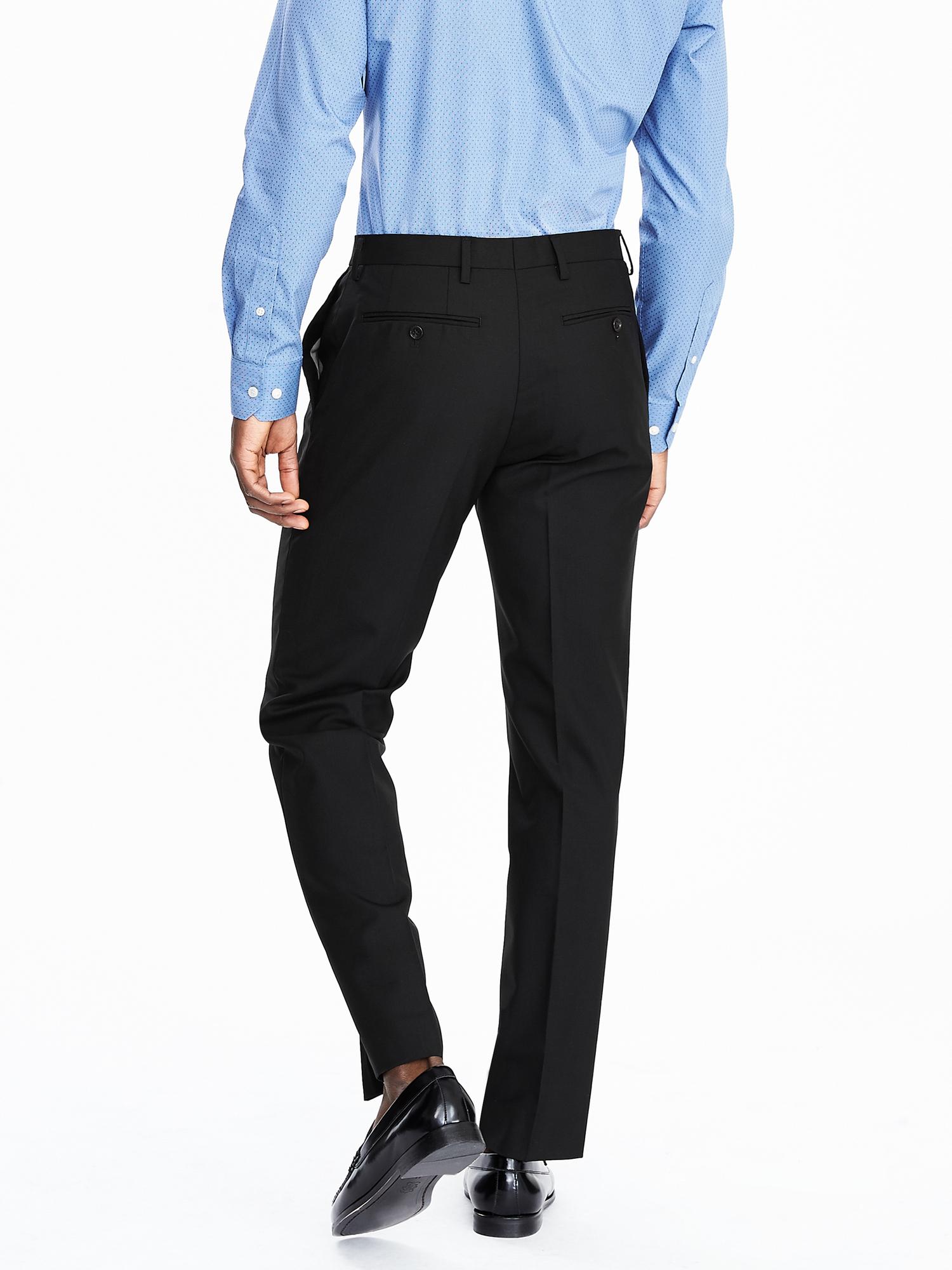Classic Fit Solid Wool Trouser