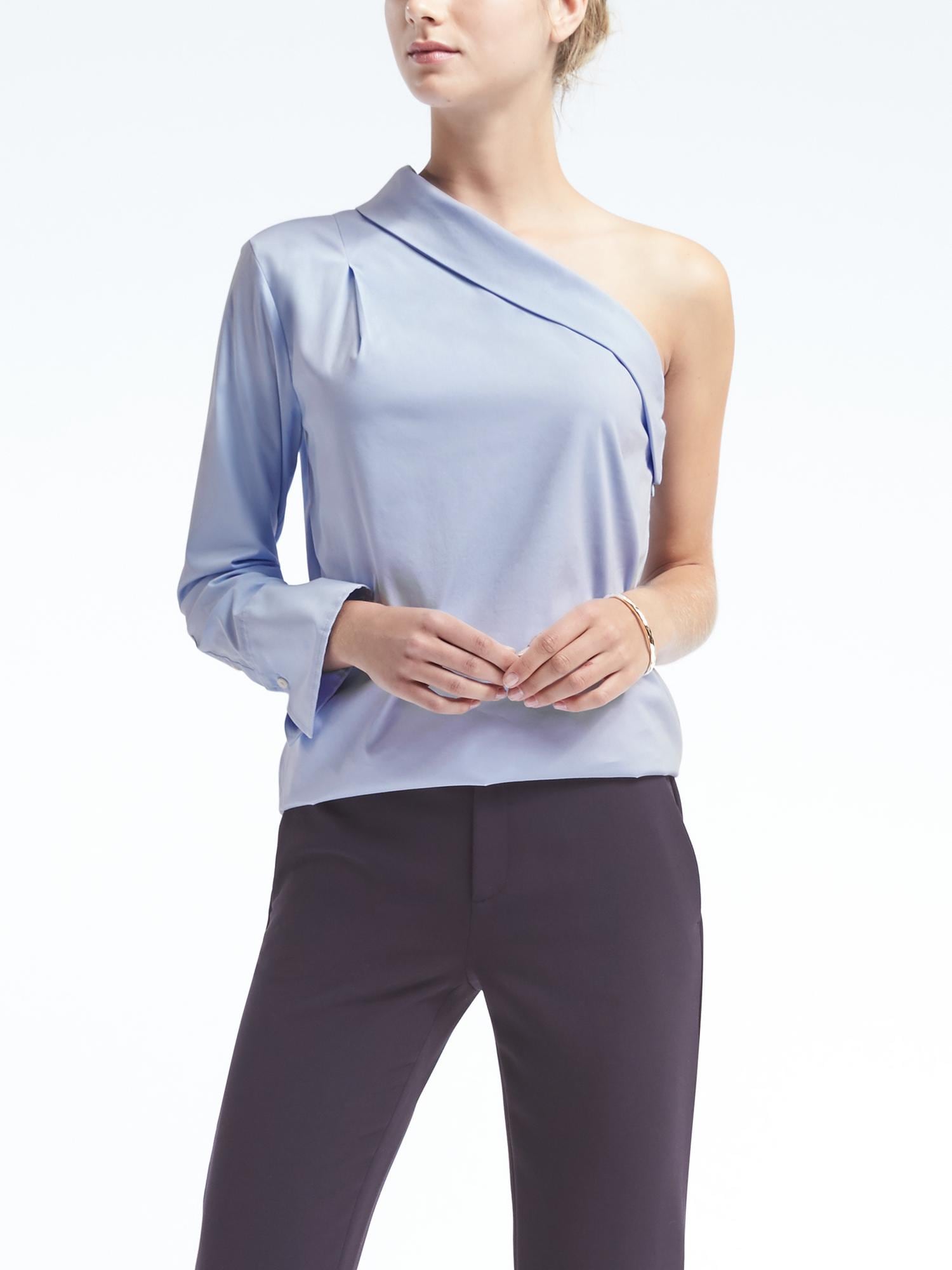 Rouched One-Shoulder Top