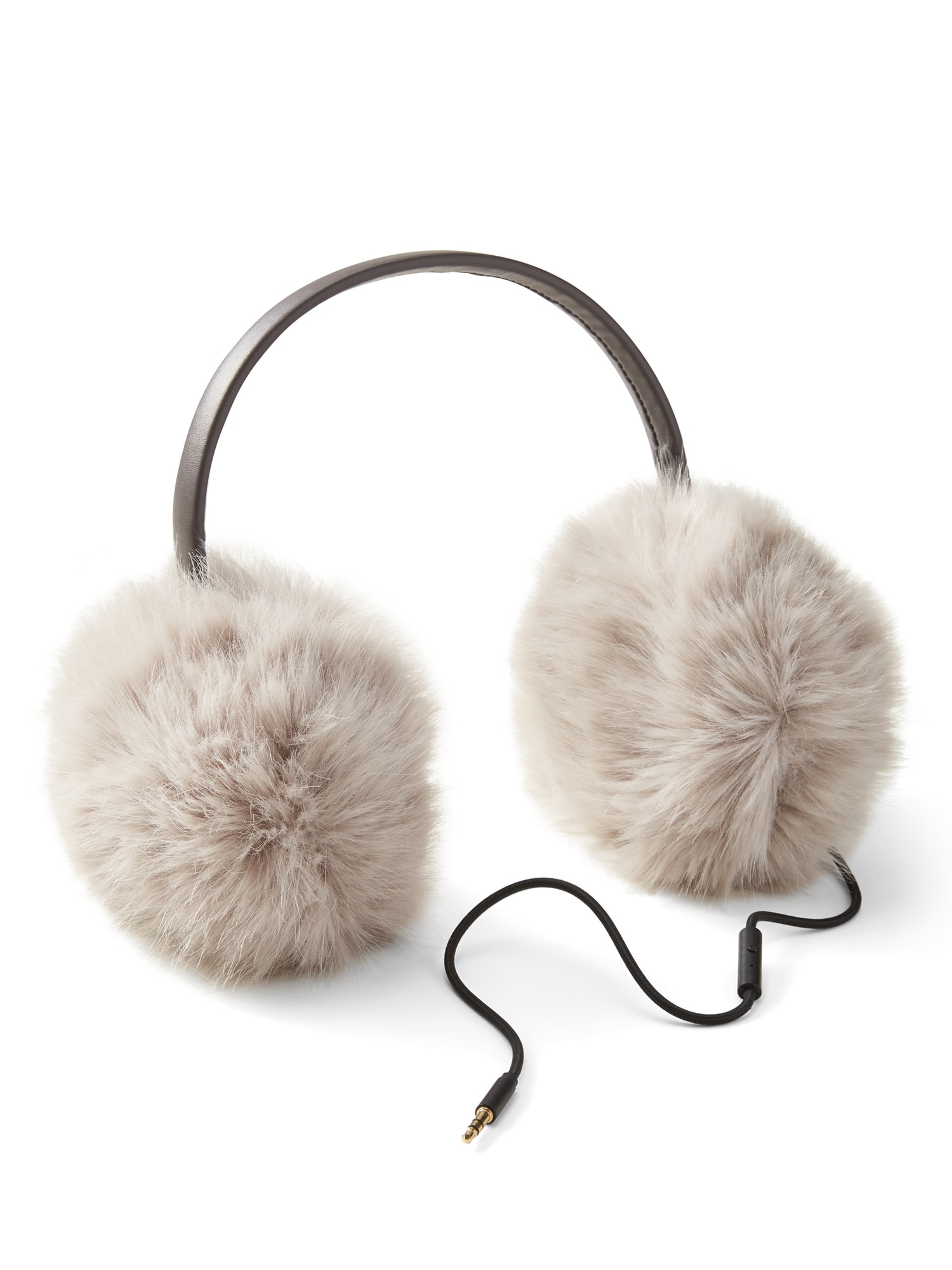 Faux Fur Earmuffs with Headphones