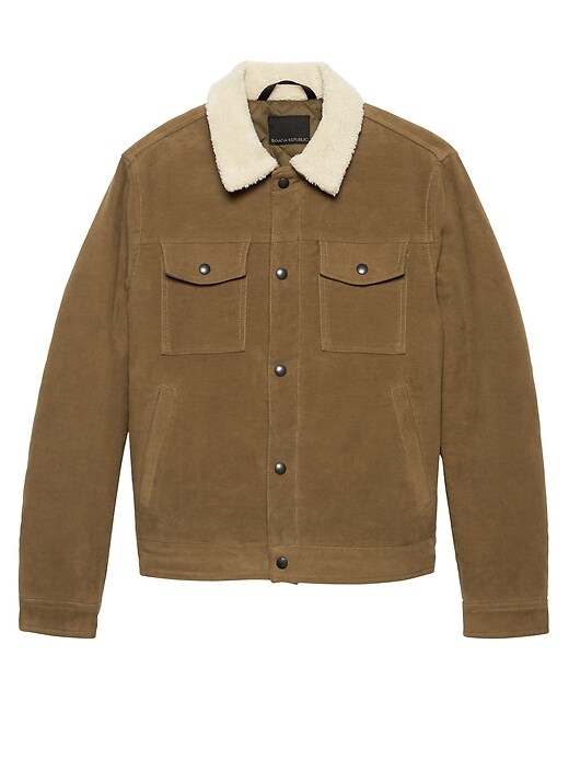 italian moleskin trucker jacket