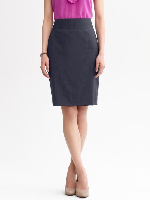 navy blue pencil skirt banana republic