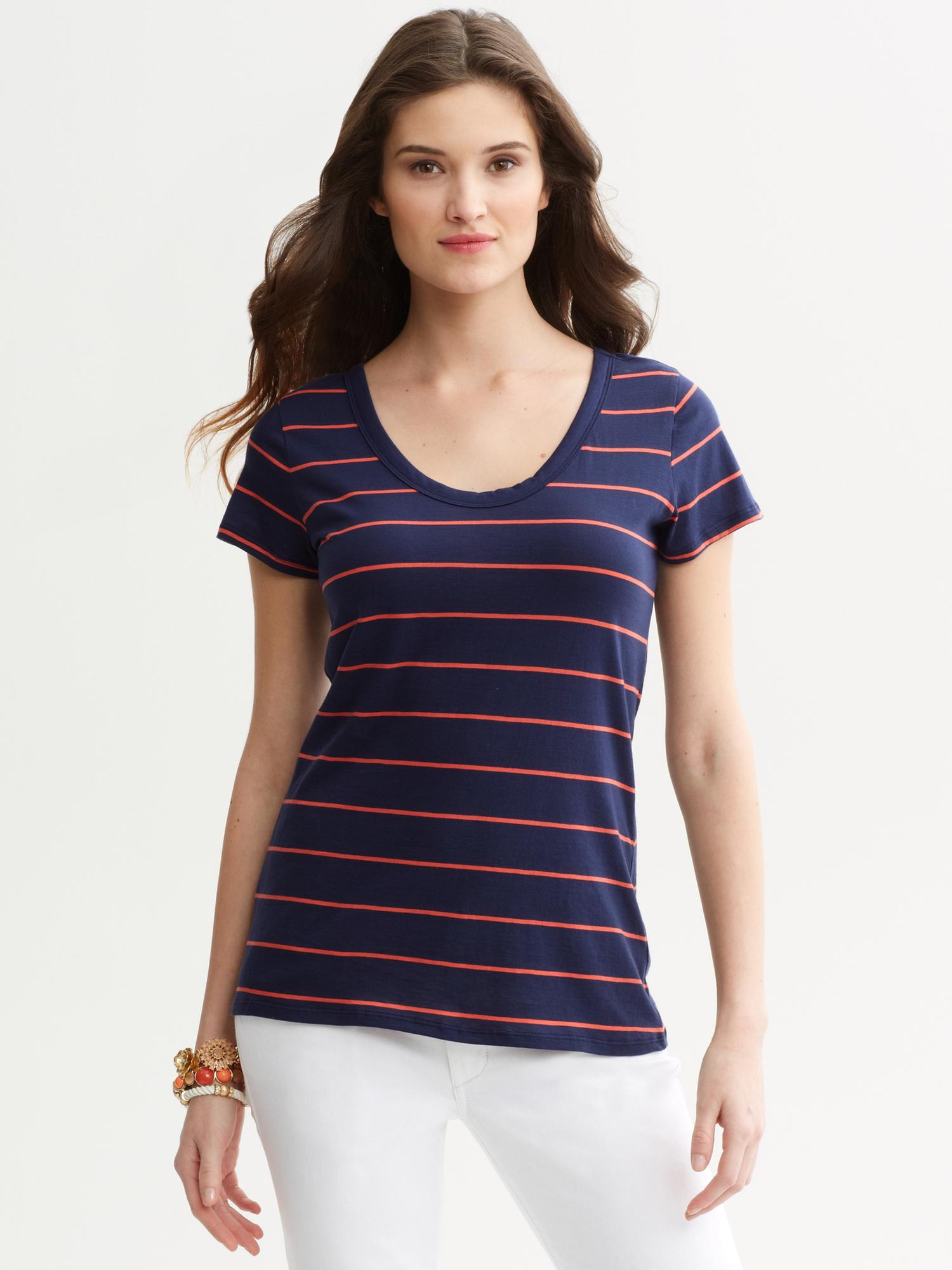 Pima cotton striped tee