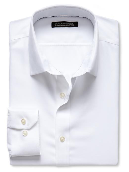 Grant-Fit Non-Iron Birdseye Shirt | Banana Republic Grant-Fit Non-Iron Birdseye Shirt | Banana Republic