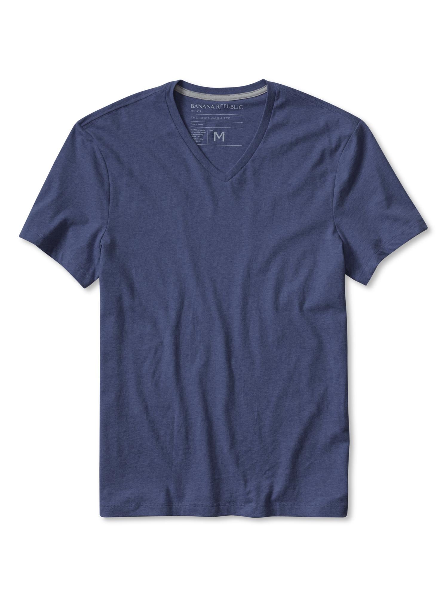 Soft-Wash V-Neck Tee | Banana Republic