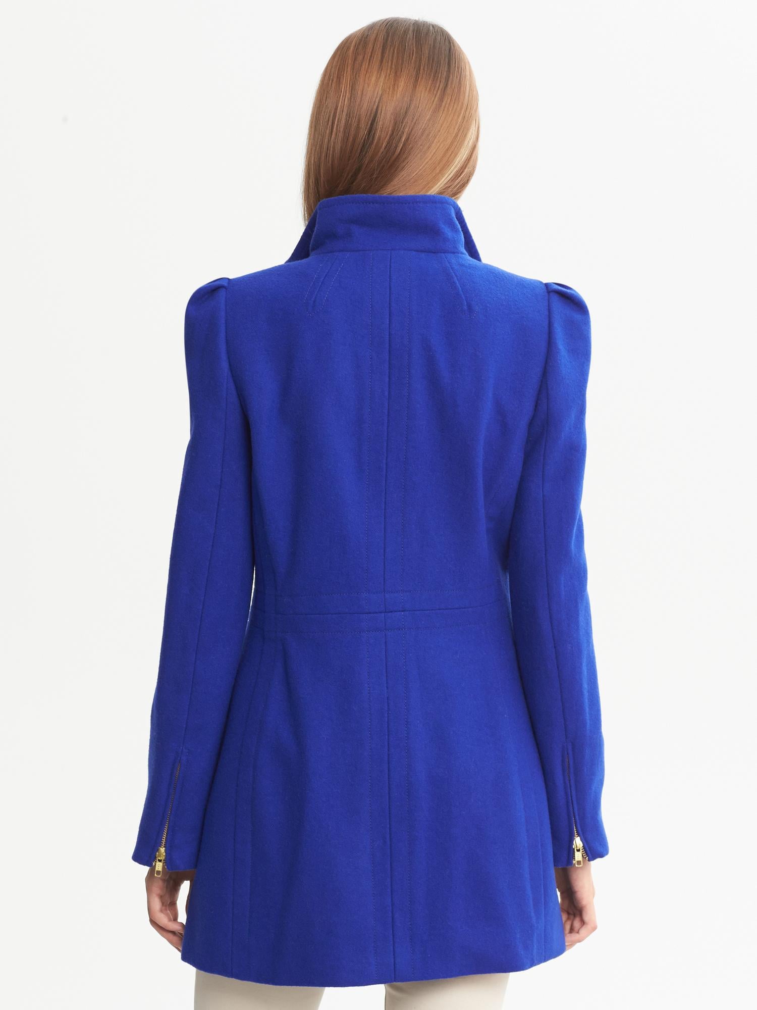 Cobalt Wool Coat