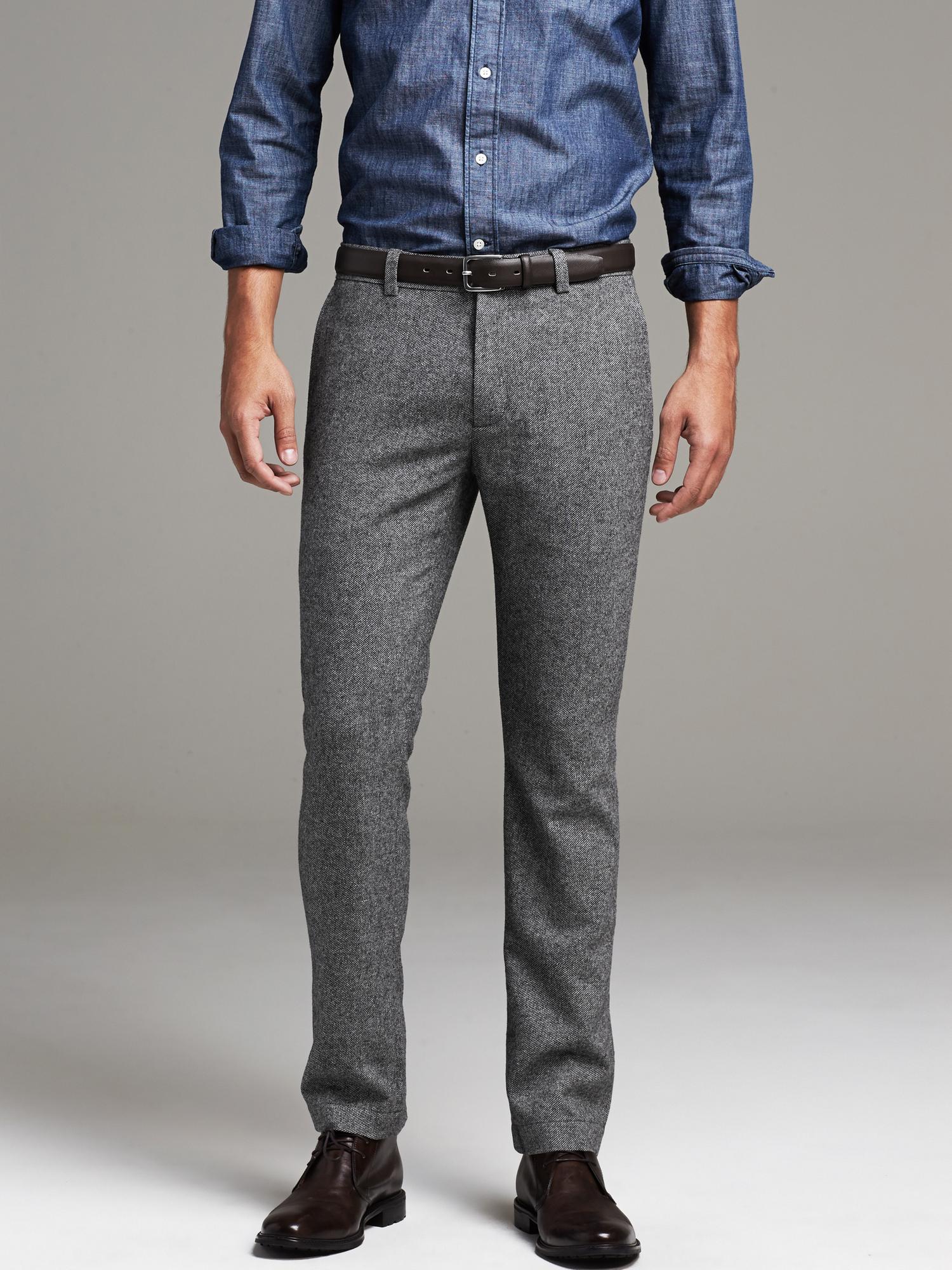 Aiden Slim-Fit Wool Pant | Banana Republic