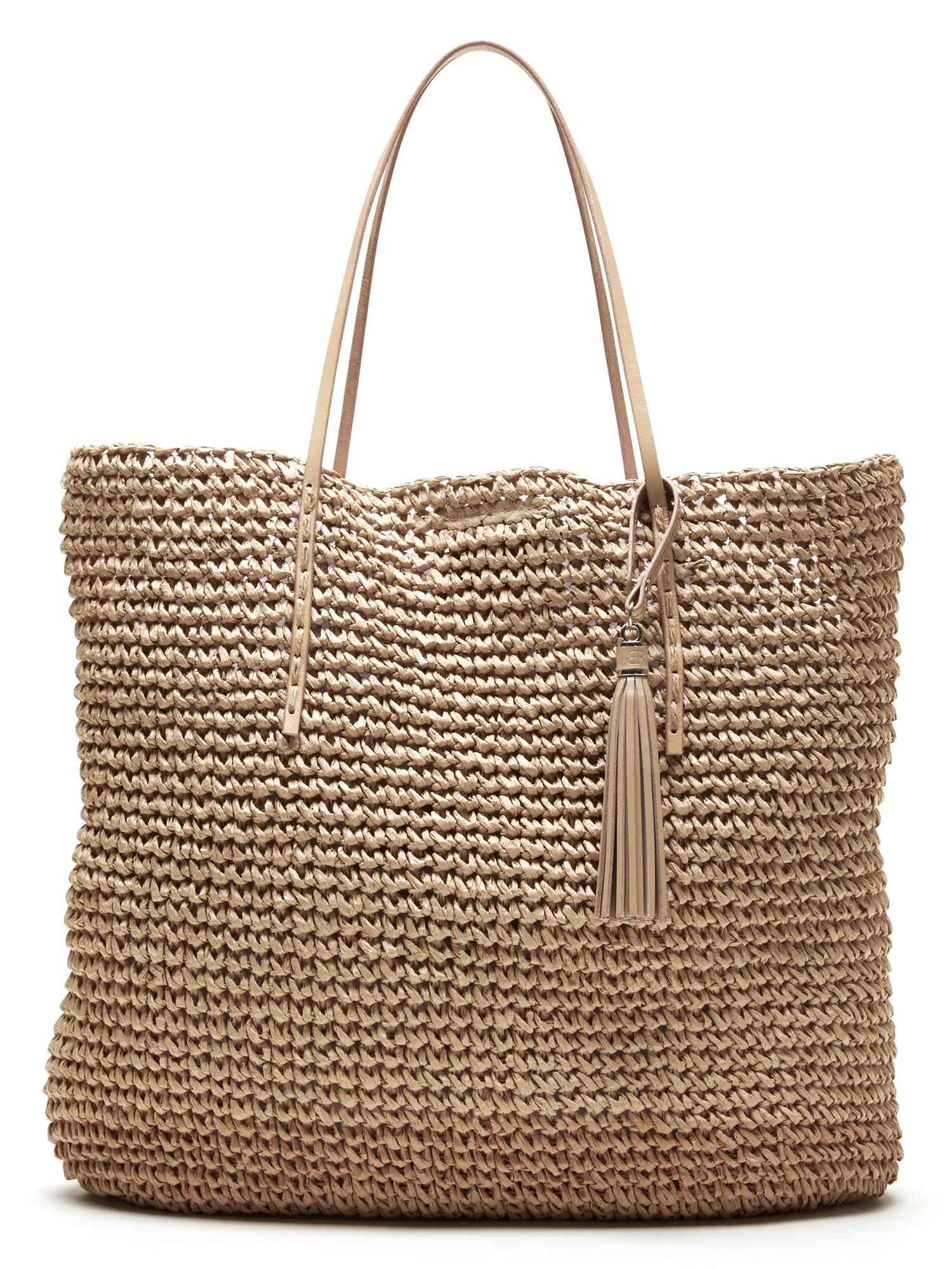 Woven Straw Tote