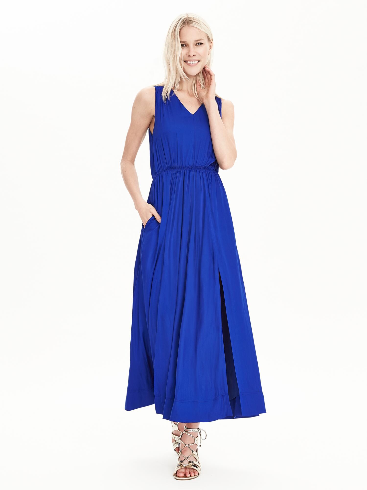 Banana republic goddess maxi dress on sale