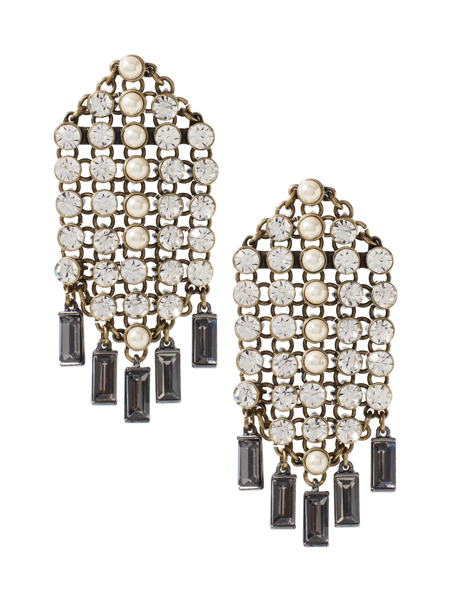 Mixed-Up Pearl Chandelier Earring | Banana Republic