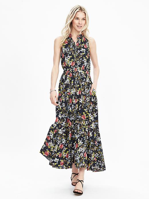 Banana Republic Multi-Color Maxi sale Dress