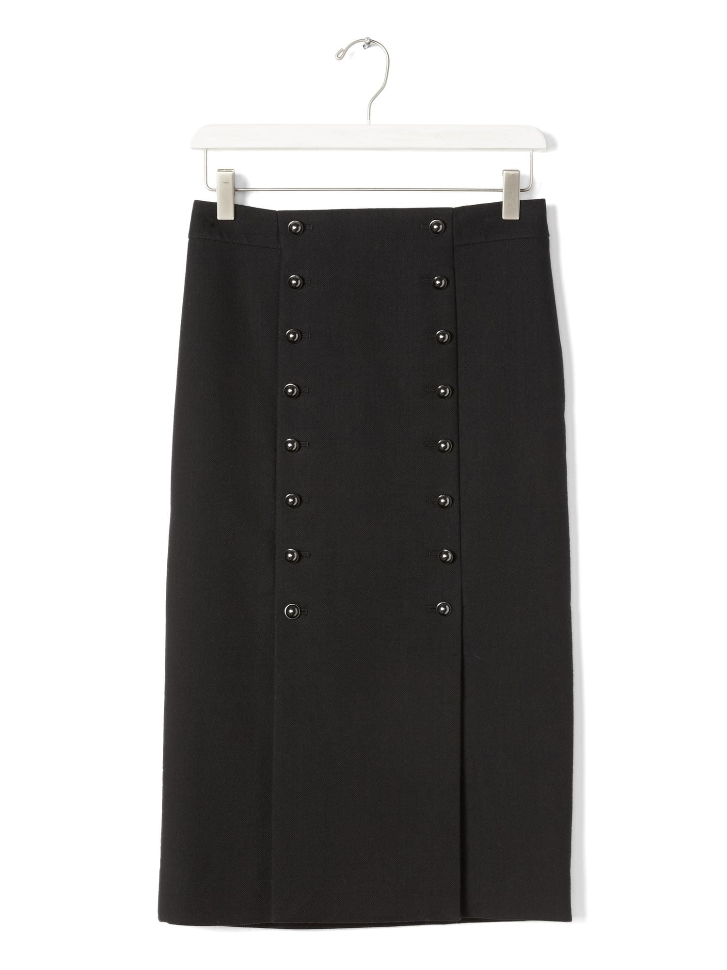 Heritage Buttoned Midi Skirt
