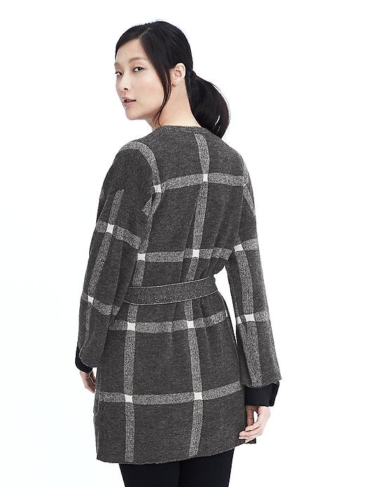 Belted Plaid Coat