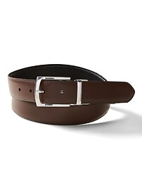 Reversible Leather Dress Belt