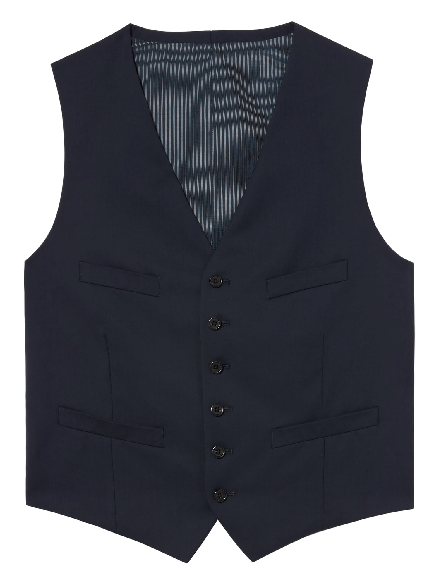 Solid Italian Wool Suit Vest