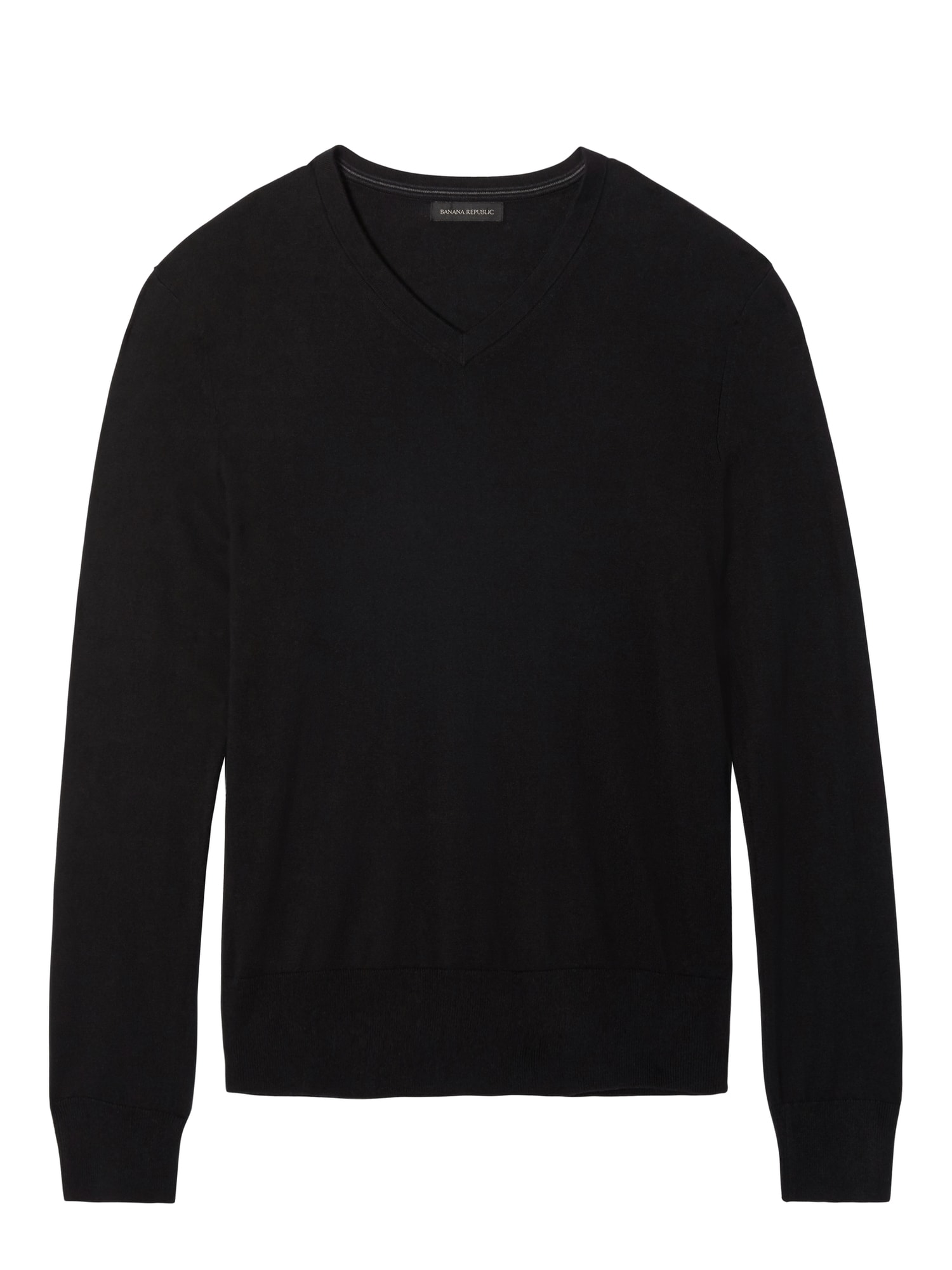 Slim Silk Cotton Cashmere V-Neck Sweater | Banana Republic