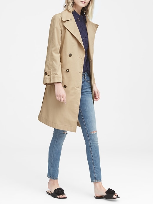 Water Resistant Modern Trench Coat Banana Republic