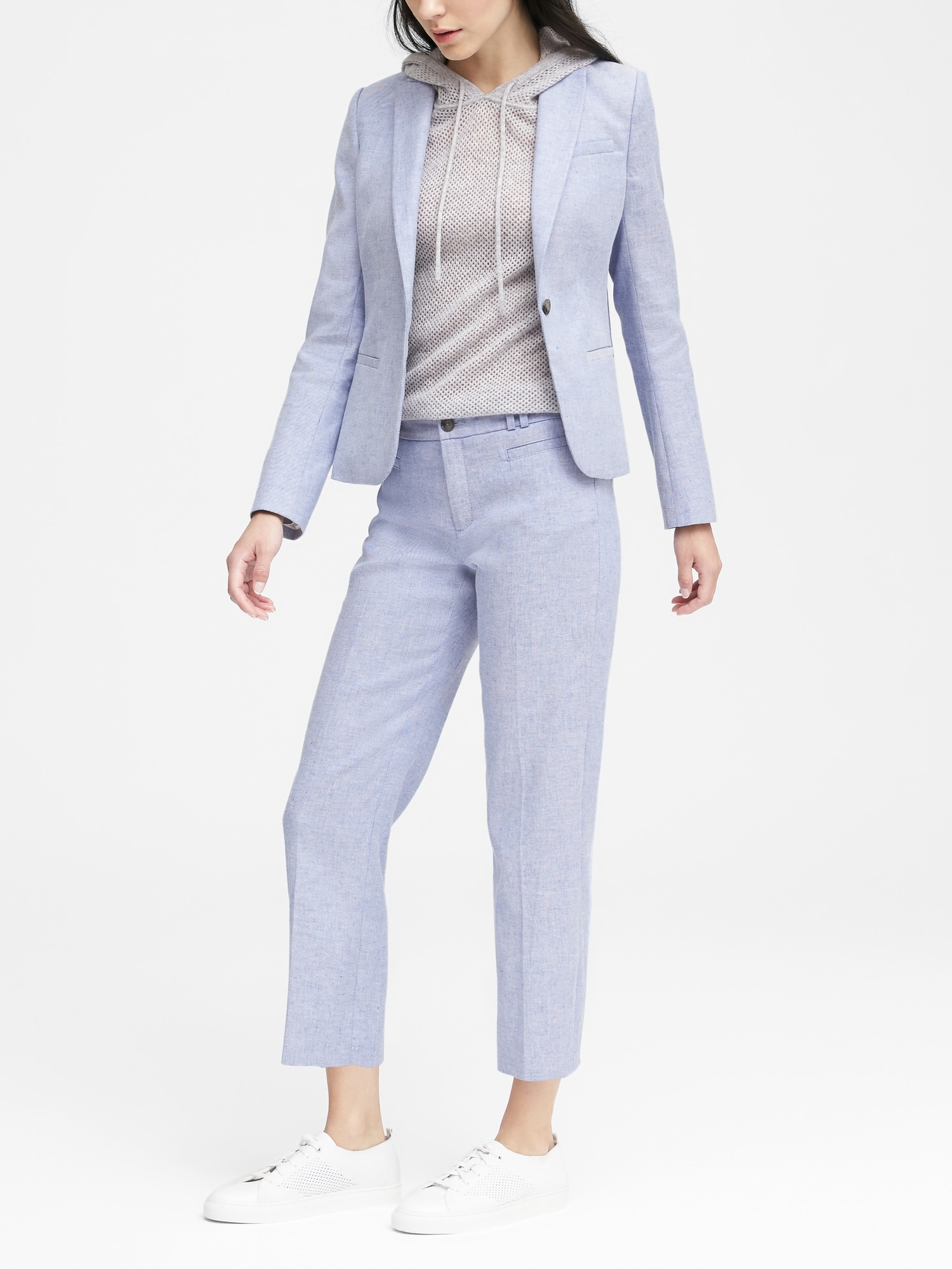 Women's Light Blue Suit Pants