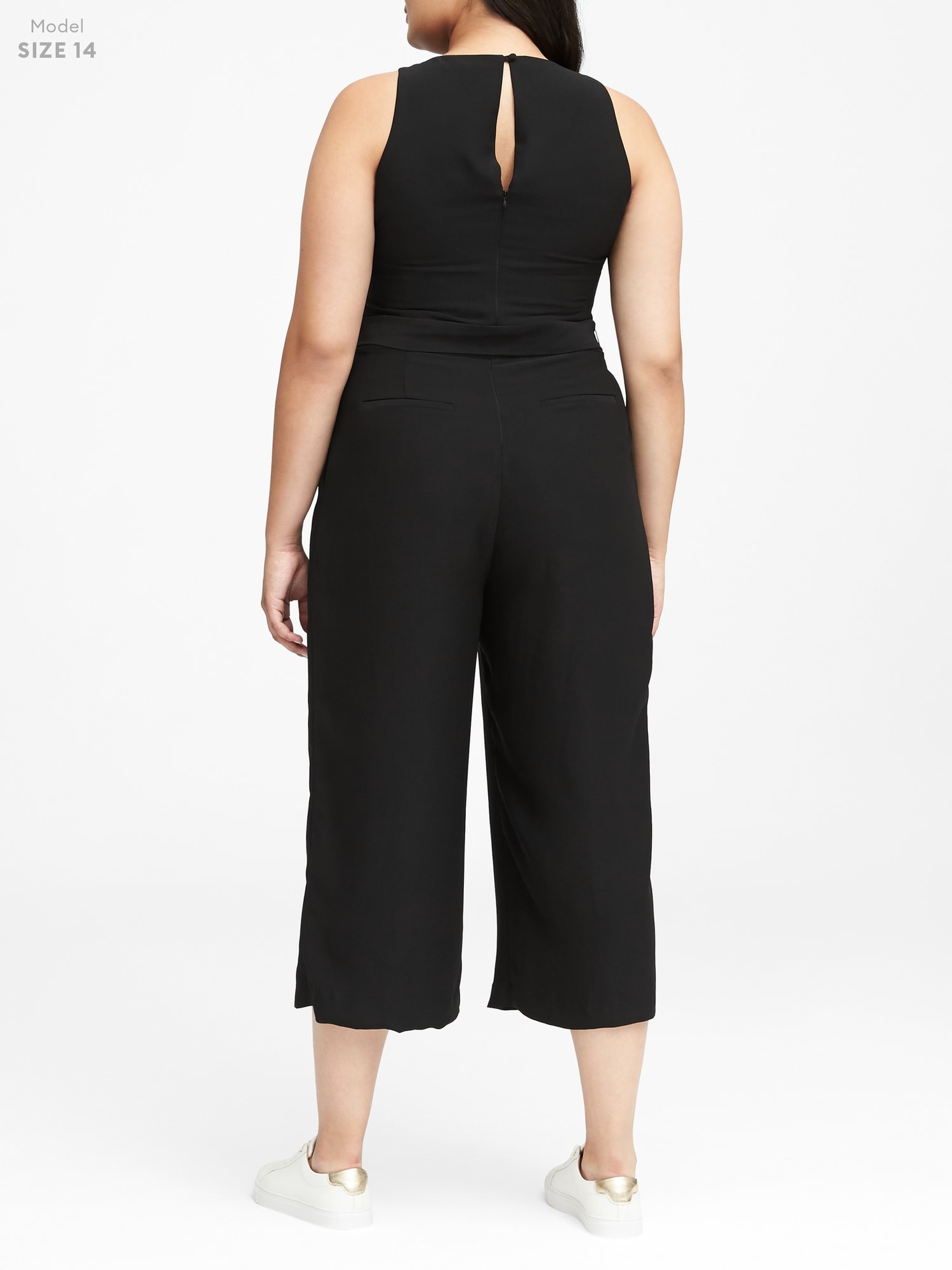 Cropped Wide Leg Jumpsuit Banana Republic