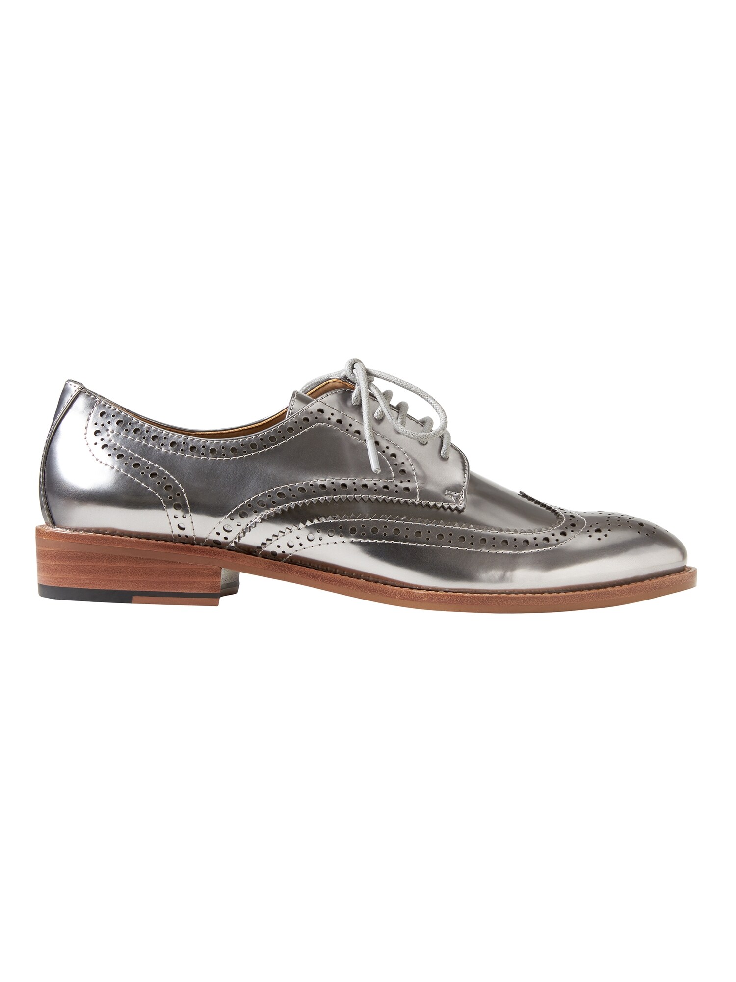 Patent on sale leather brogues