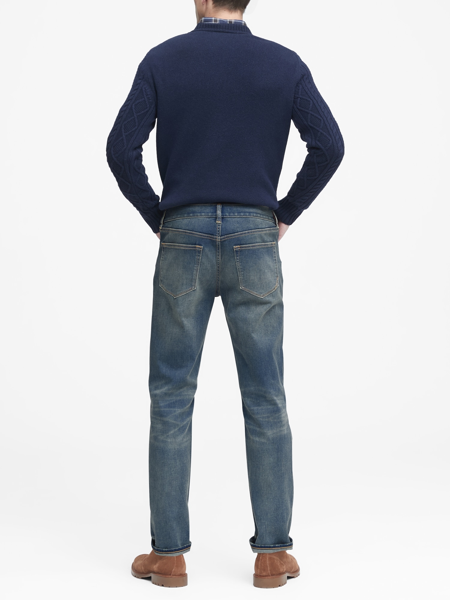 Slim Rapid Movement Denim Medium Wash Jean