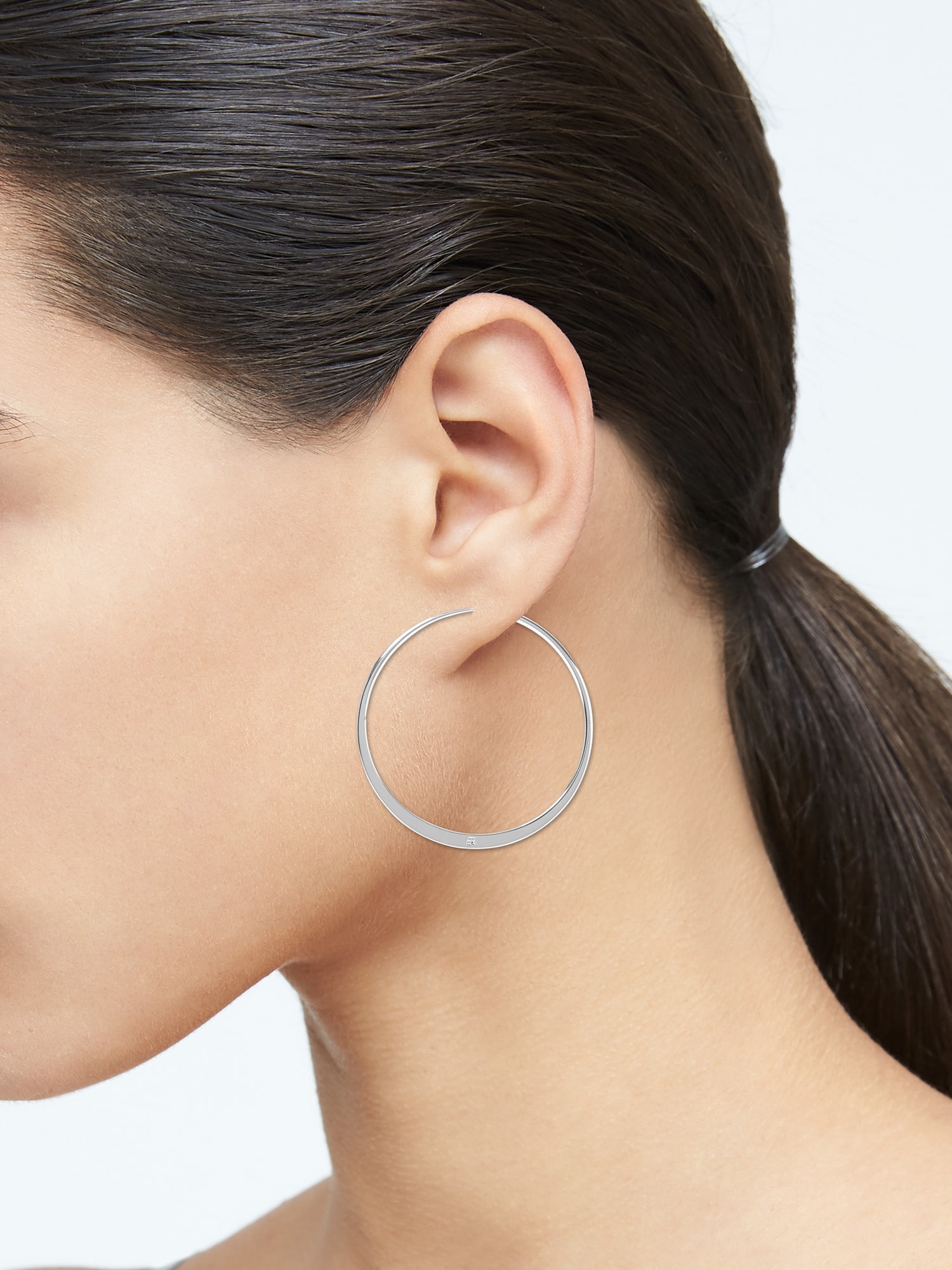 Basic Flat Hoop Earrings