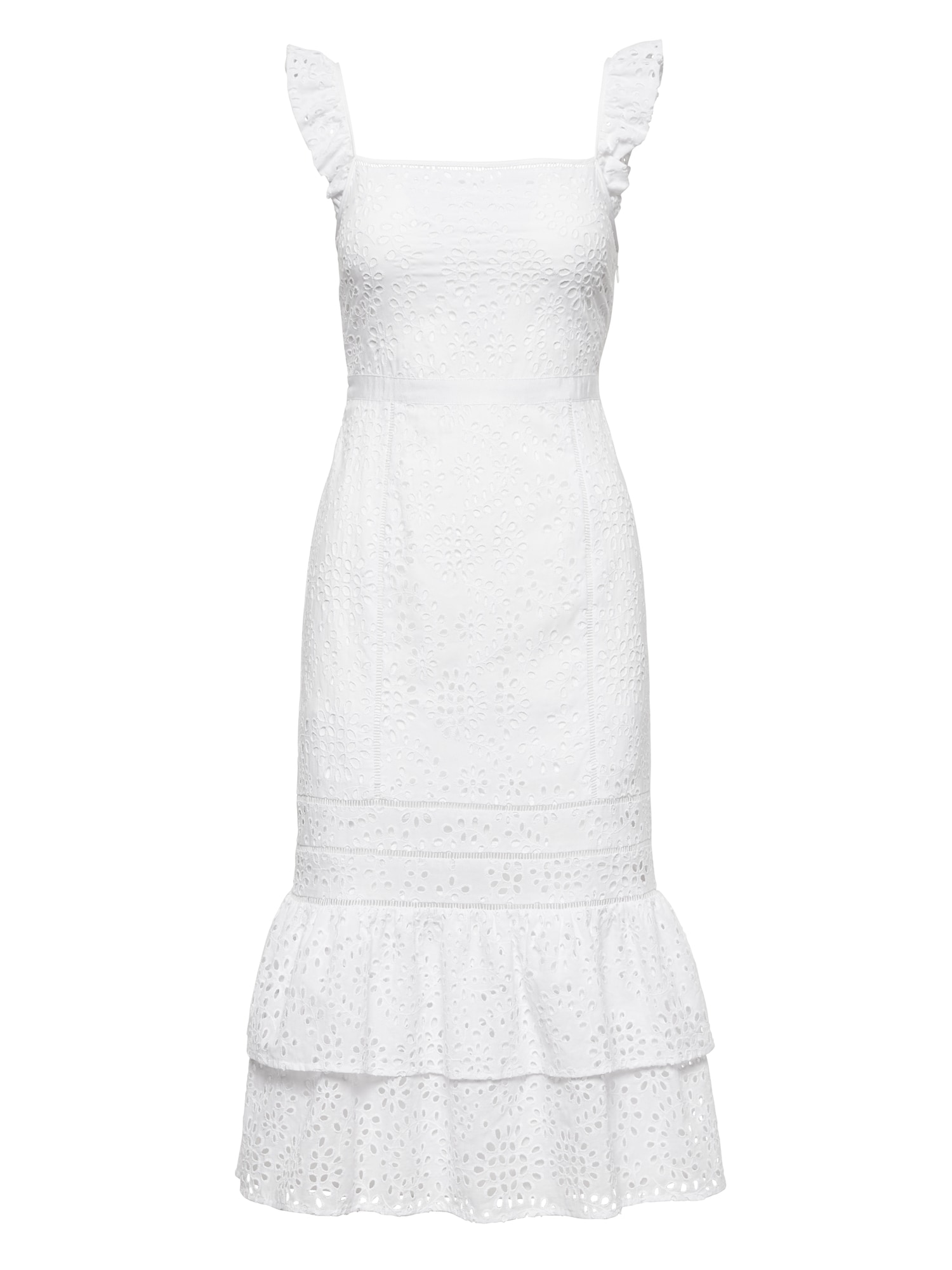 Eyelet Pinafore Dress Banana Republic