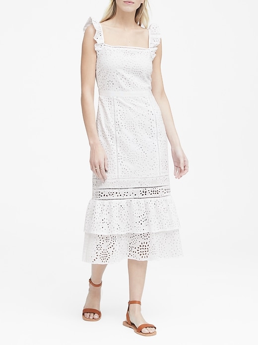 Banana republic eyelet pinafore dress on sale