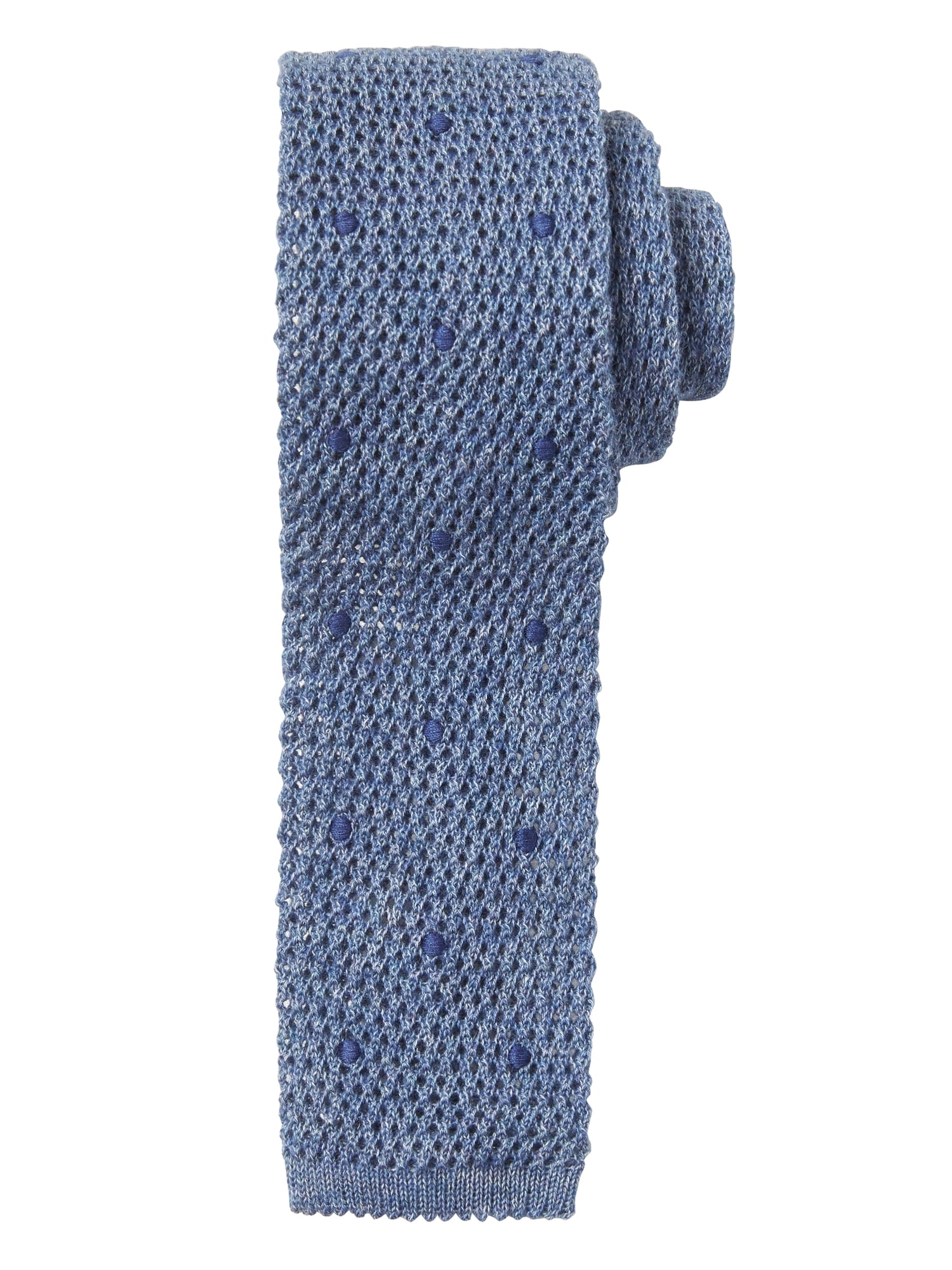 Cravate en tricot NanotexMD à pois ton sur ton