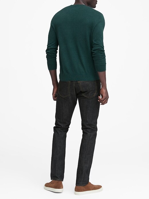 Image number 3 showing, Silk-Linen Crew-Neck Sweater