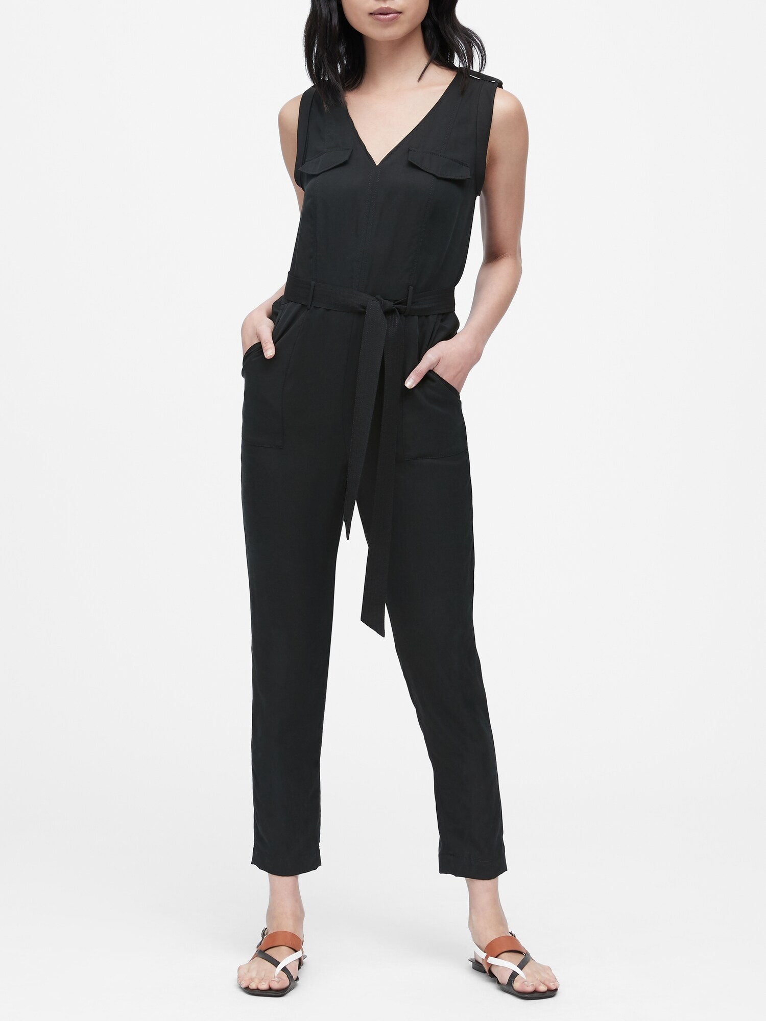 banana republic tencel jumpsuit