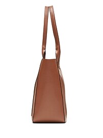 Leather Large East-West Tote
