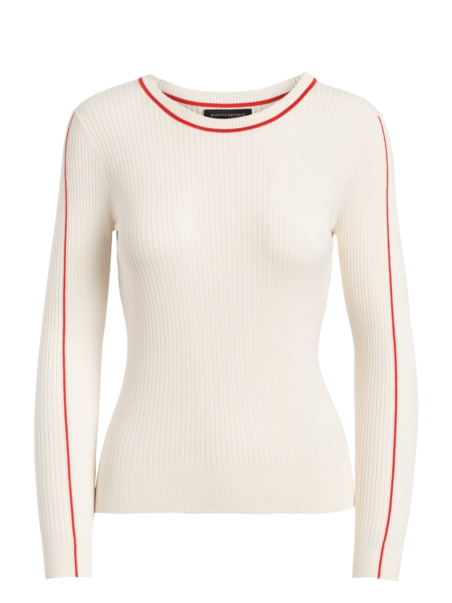 Petite Stretch-Cotton Fitted Sweater