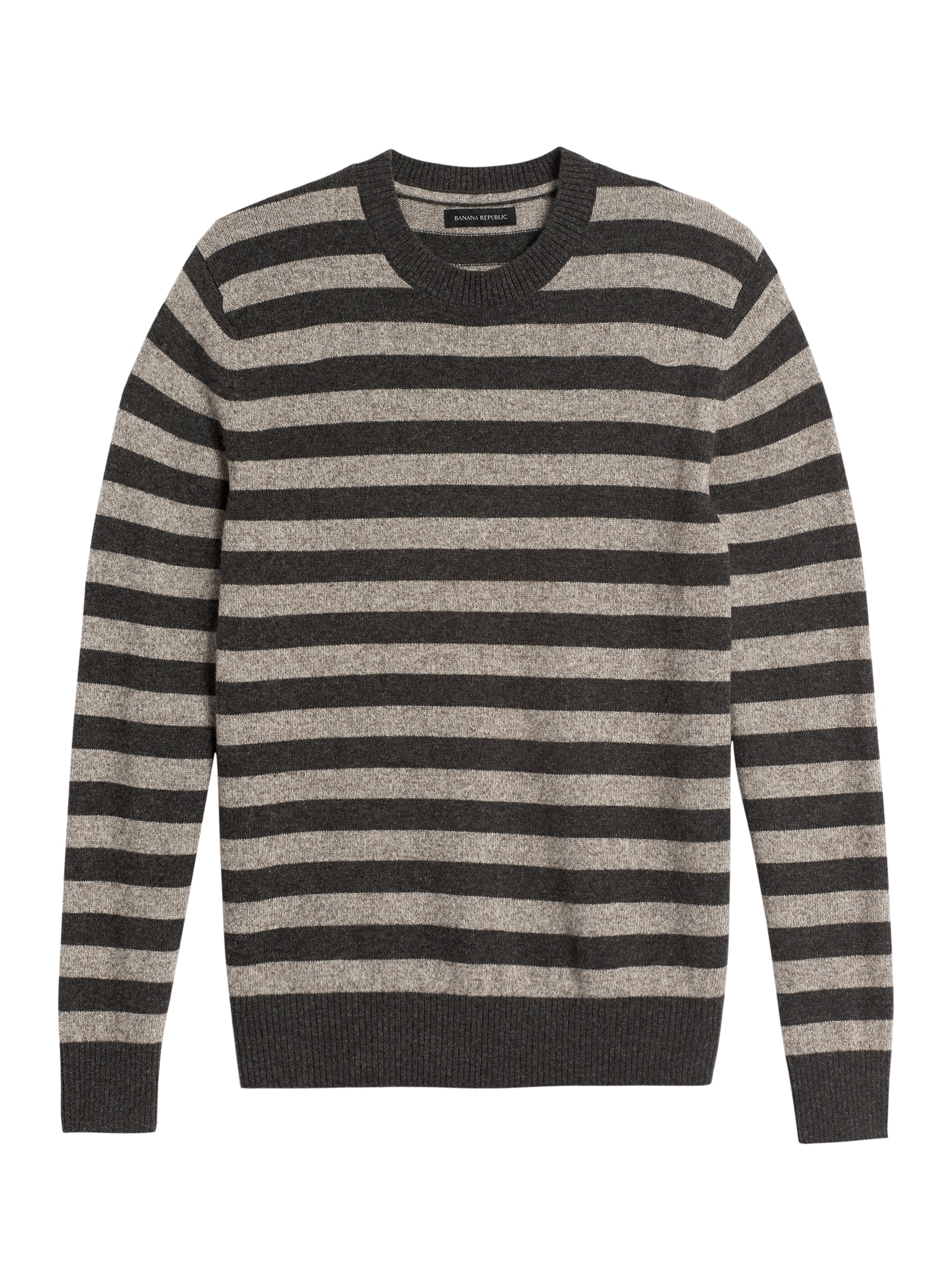 Merino-Yak Blend Stripe Sweater