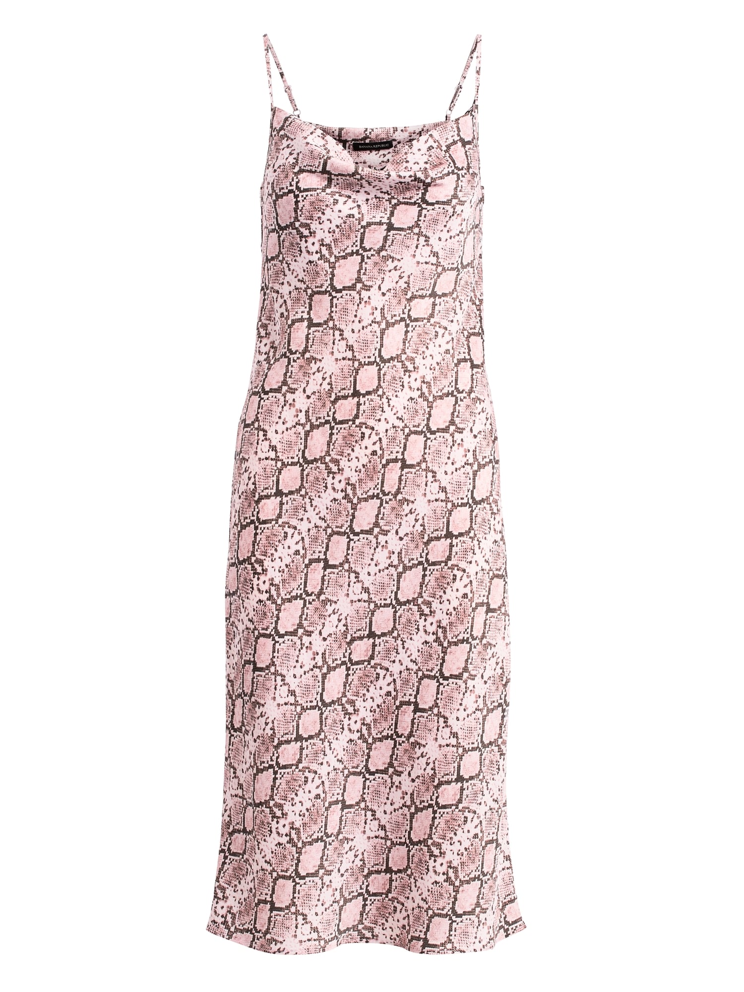 Pink snake print midi on sale dress