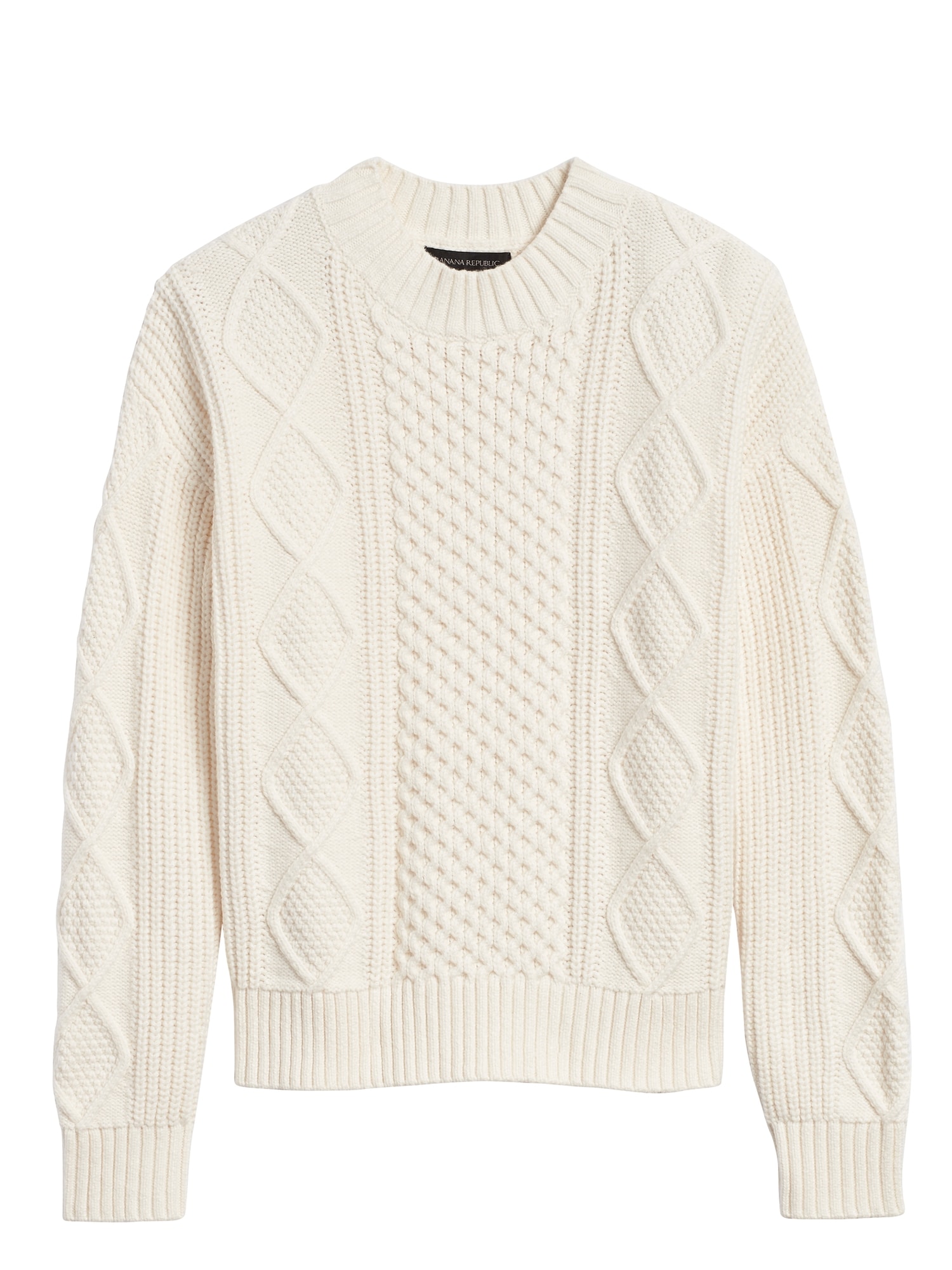 Petite Cable-Knit Cropped Sweater
