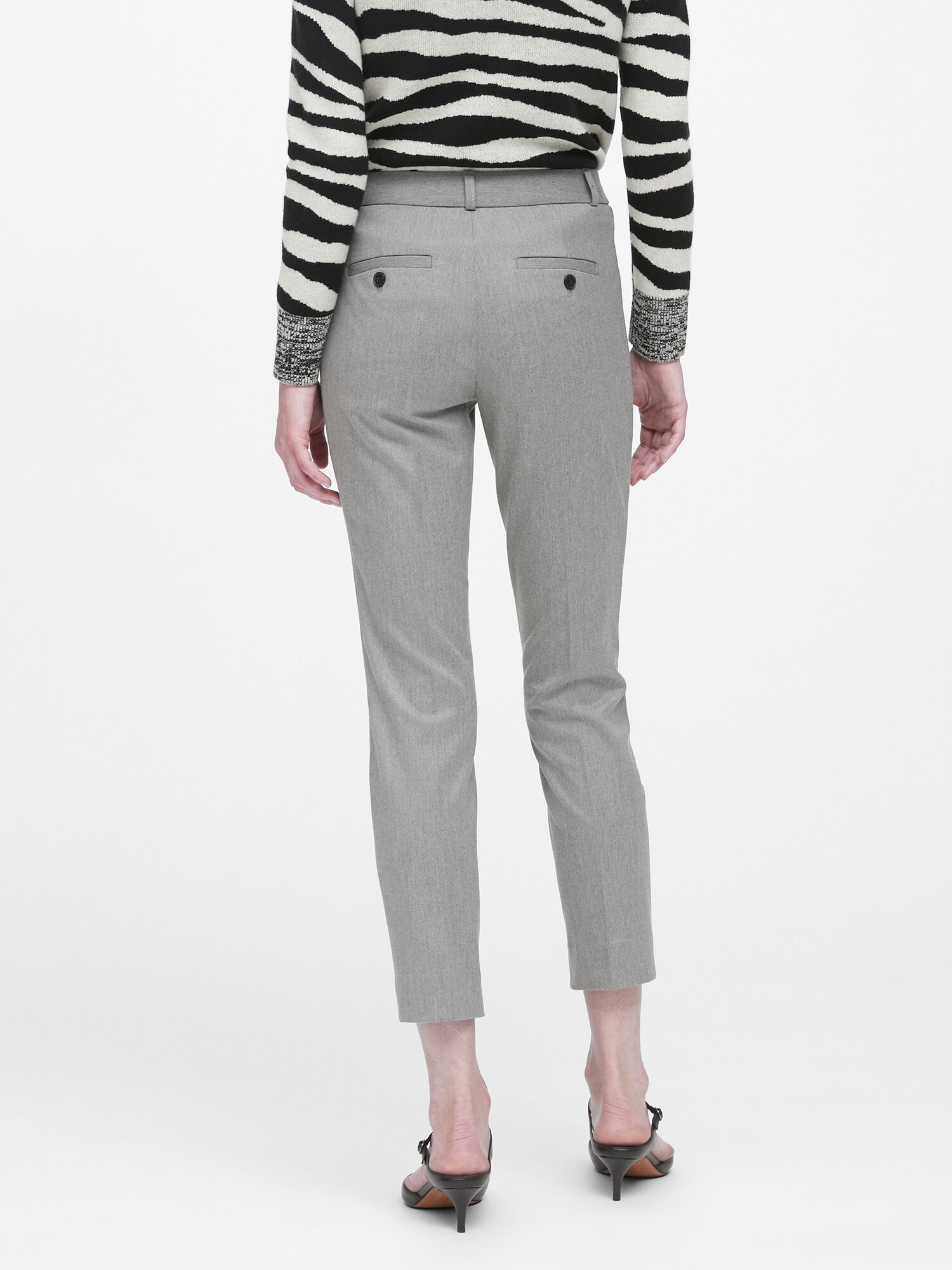 Avery Straight-Fit Flannel Ankle Pant