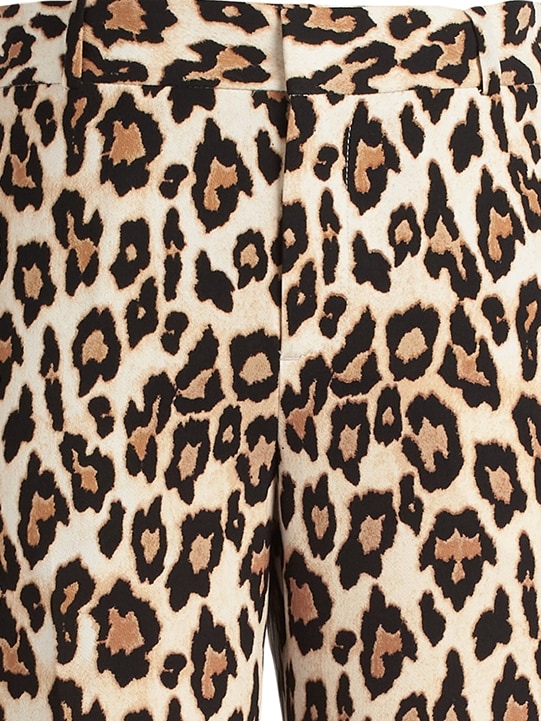 Avery Straight-Fit Leopard Ankle Pant